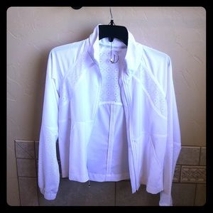 Calia white zip jacket
